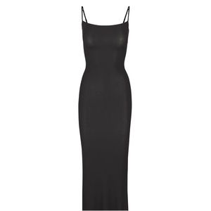SKIMS SOFT LOUNGE LONG SLIP DRESS Medium (M) Onyx / Black